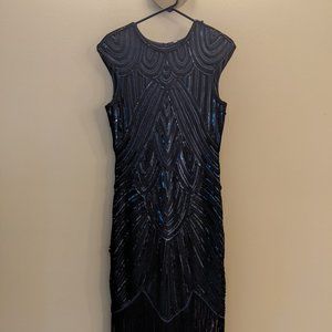 Retro Stage Fringed Flapper Gatsby Dress